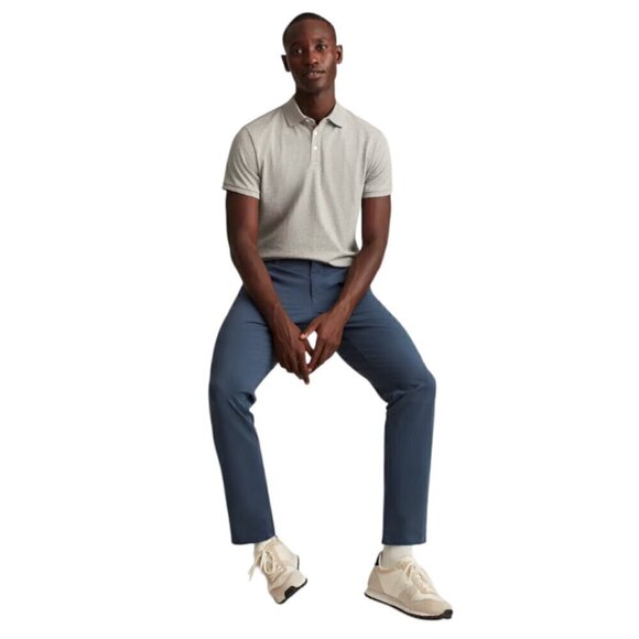 Bonobos Men's Relaxed Flat-Front Chinos Teal Blue, 31/32 - Picture 4 of 12